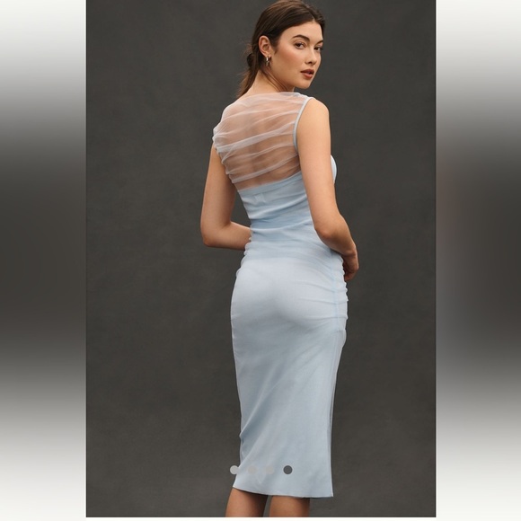 Anthropologie NWT En Elly Mesh Slim Midi Dress size XS. - Picture 5 of 15